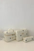 3 Piece Bow Quilted Cloth Storage Bag Set - Odaingerous